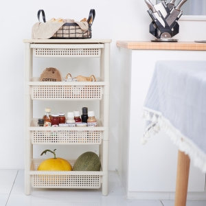 厂家现货批发 多层塑料置物架 创意厨房蔬菜水果收纳架